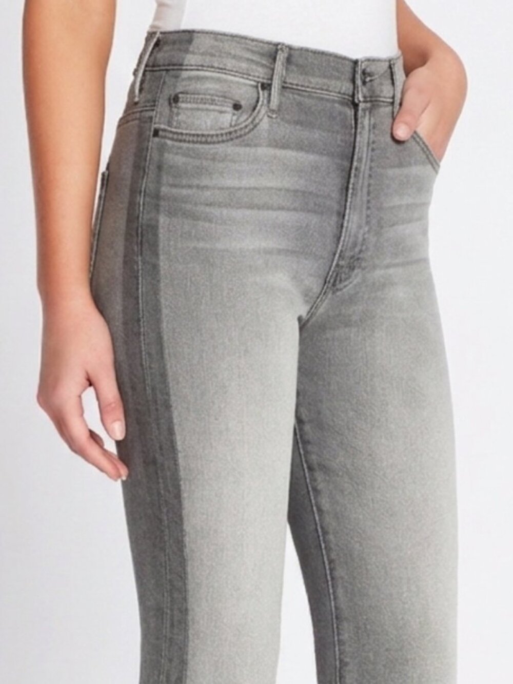 MOTHER The Swooner jean Supermoon Stripe 26 skinny leg high rise - Picture 2 of 13